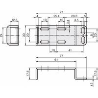 岩田製作所 センサブラケット(光電センサ用)|取付共用ブラケット Zタイプ FSCPZー1S 1セット(4個)（直送品）