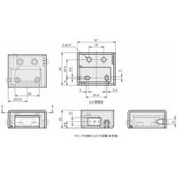 岩田製作所 センサブラケット(光電センサ用)|センサボックス ヨコタイプ FSBXー2S 1セット(2個)（直送品）