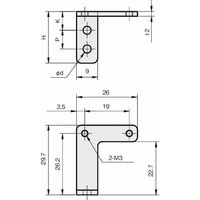 岩田製作所 センサブラケット(フォトマイクロセンサ用)|L型 オフセットタイプ FSPLRー03S 1セット(6個)（直送品）