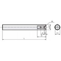 岩田製作所 センサブラケット(フレキシブル・シャフト)| シングルプレート用シャフト FSM3A150ー12S 1セット(2個)（直送品）