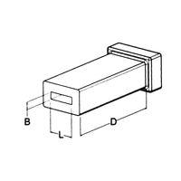 岩田製作所 塗装治具(マスキングキャップ)|キャップH(平端子用) GAF63X08 1個(1000個)（直送品）