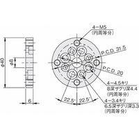 岩田製作所 真空機器ブラケット|ジョイント1(接続部品) RPJC1 1セット(2個)（直送品）