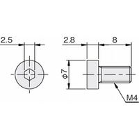 岩田製作所 真空機器ブラケット|六角穴付低頭ボルト RPT0508U 1セット(40個:4個×10個)（直送品）