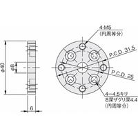 岩田製作所 真空機器ブラケット|ジョイント2(接続部品) RPJC2 1セット(2個)（直送品）