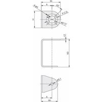 岩田製作所 真空機器ブラケット|Eタイプ(パラレルリンクロボット用) RPEB50ーM5S 1セット(4個)（直送品）