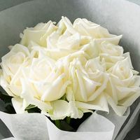 【生花】アデリー スタンディングブーケ　ピュア８本　タグ付き「おめでとうございます」 FMZ-01B-D 1箱（直送品）