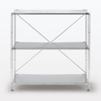 無印良品 ステンレスユニットシェルフ ステンレス棚セット ワイド 小 幅86×奥行41×高さ83cm 良品計画