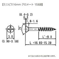 八幡ねじ ミニビス ＪＳ１６ 1セット(565本)（直送品）