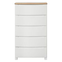 アイリスオーヤマ ウッドトップノックダウンチェスト ホワイト KDMG-565WT 1台