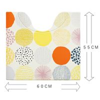 オカトー スキマにピタっ！PVCトイレマット 55×60 ドット 4905016019380 1個