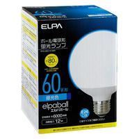 朝日電器 電球形蛍光灯Ｇ形　６０Ｗ形 EFG15ED/12-G061 1個（直送品）