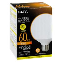 朝日電器 電球形蛍光灯Ｇ形　６０Ｗ形 EFG15EL/12-G062 1個（直送品）