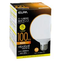朝日電器 電球形蛍光灯Ｇ形　１００Ｗ形 EFG25EL/21-G102 1個（直送品）