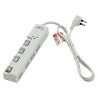 朝日電器 ＬＥＤランプスイッチ付タップ　横 WLS-LY4100RS 1個（直送品）