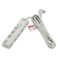 朝日電器 ＬＥＤランプスイッチ付タップ　横 WLS-LY4500RS 1個（直送品）