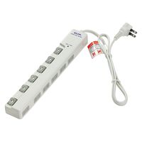 朝日電器 ＬＥＤランプスイッチ付タップ　横 WLS-LY6100RS 1個（直送品）