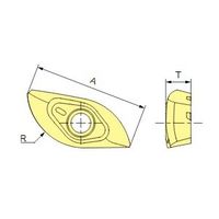 MOLDINO カッタ用インサート ZPET150R-C JP4120 1セット(10PC)（直送品）