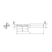 オーエスジー 超硬フラットドリル 3330290 1セット(3PC)（直送品）