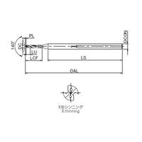 オーエスジー 小径油穴付き超硬ドリル 8732012 1セット(2PC)（直送品）