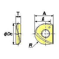 MOLDINO カッタ用インサート ZDFG16N-ST ATH80D 1セット(2PC)（直送品）