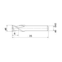 三菱マテリアル エムスターエンドミル MS2ES D0600L35S05 1セット(3PC)（直送品）