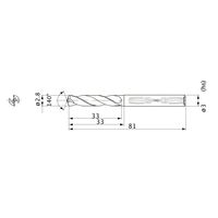三菱マテリアル パックドリル MWS 0280LB VP15TF 1PC（直送品）