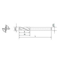 オーエスジー 超硬フラットドリル 3332650 1セット(2PC)（直送品）