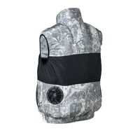 クロダルマ エアセンサー ベスト 迷彩シルバー ファンバッテリーセット 4L 26879-400-4L-KS100 1SET（直送品）