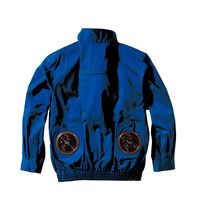 エアセンサー フルハーネス対応綿100%長袖ジャンパー ブルー ファンバッテリーセット M 258631-10-M-KS100 1SET（直送品）