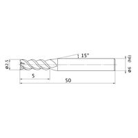 三菱マテリアル スマートミラクルエンドミル VQMHZV D0250 1セット(2PC)（直送品）