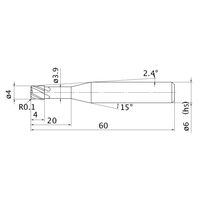 三菱マテリアル エムスターエンドミル VCPSRB D0400N20R01 1PC（直送品）