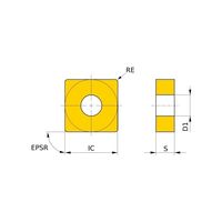 三菱マテリアル 超硬コーティングインサート SNMG120408-RP MC6125 1セット(20PC)（直送品）