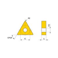 三菱マテリアル ハイスTinコートドリル TNMG220404 MC6125 1セット(10PC)（直送品）