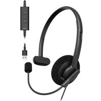 ヘッドセット 片耳 デュアルマイク ノイズリダクション USB接続 小型 黒 HS-HP102UNCBK エレコム 1個（直送品）