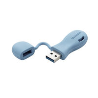 USBメモリ 32GB USB A 一体型 キャップ式 ブルー MF-JRU3032GBU エレコム 1個（直送品）
