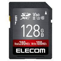 SDカード SDXC 128GB Class10 UHS-II U3 V60 MF-FS128GU23V6R エレコム 1個（直送品）
