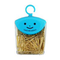 ミツヤ Vゼムクリップ 大 約70本 ゴールド TM-62 1セット（5個）