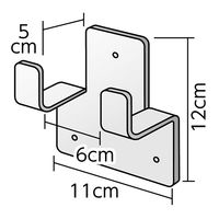 アーテック さすまた立て掛け用金具 大 36517 1個（直送品）