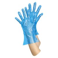 やなぎプロダクツ ポリエチレン手袋LD ブルー 100枚入 S TB-160 1セット(20パック)（直送品）