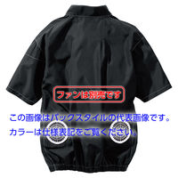 快適ウェア 半袖ジャケット  V6607  シルバーグレー  10L  村上被服  1着（直送品）