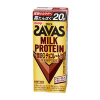 （ザバス）MILK PROTEIN 脂肪０ チョコレート風味  1セット（1本（200ml）×48） 明治 プロテインドリンク