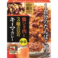 エスビー食品 鶏ひき肉と3種の豆のキーマカレー 中辛 1セット（4個）からだ満足STYLE レトルト レンジ対応