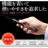 サンワサプライ 赤色レーザーポインター LP-RD315BKN 1個（直送品）