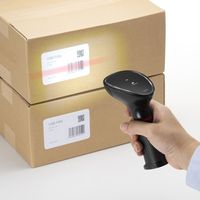 サンワサプライ ワイヤレス2次元バーコードリーダー(2.4GHzワイヤレス) BCR-WL2D1BK 1個（直送品）