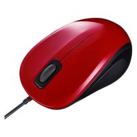 有線マウス 静音　3ボタン　小型　ブルーLED MA-YBSK315R　サンワサプライ　1個（直送品）