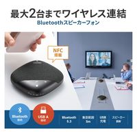 サンワサプライ Bluetooth会議スピーカーフォン MM-BTMSP5 1個（直送品）