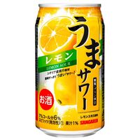 【アウトレット】チューハイ 酎ハイ サンガリア うまサワーレモン 340ml  缶 1箱 （24本）