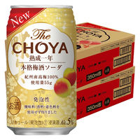 チューハイ 酎ハイ CHOYA ザ・チョーヤ 熟成一年本格梅酒ソーダ 350ml 2ケース（48本）