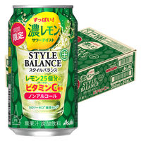 ノンアルコール チューハイ サワー飲料 アサヒスタイルバランスプラス 濃レモンサワーテイスト 缶 350ml 1箱 （24本）
