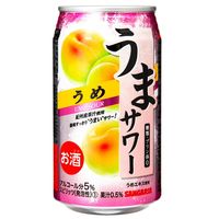 【アウトレット】チューハイ 酎ハイ サンガリア うまサワーうめ 340ml 缶 1箱 （24本）